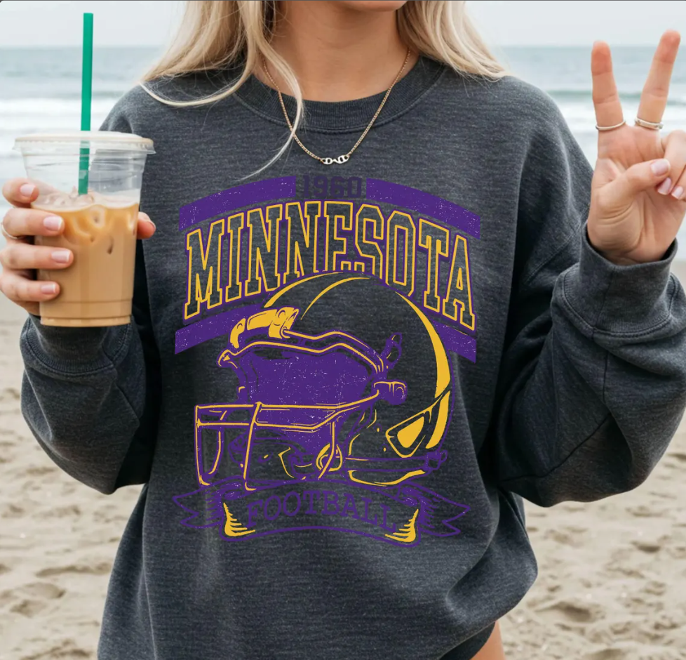 Vintage Minnesota Football Sweatshirt, Retro Sports Fan Shirt, Trendy Game Day Gift Tee, Minnesota Mascot Sweatshirt, Minnesota Football Fan