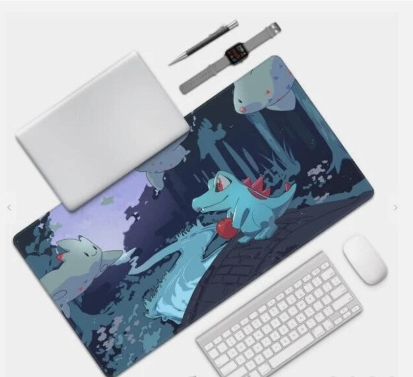 Board Card Game Pokemon Totodile Gaming Mouse Pad PTCG CCG MTG Play Mat, Choose Size