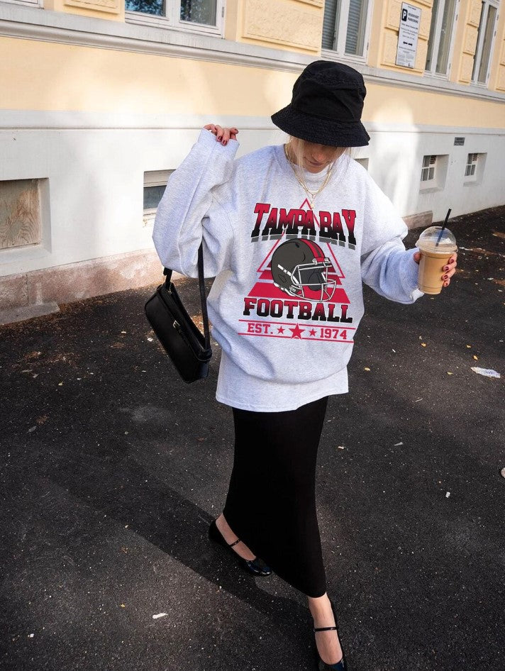 Vintage style Tampa Bay Football sweatshirt, Football shirt, Tampa Bay football Crewneck tshirt, Game day Football,American football tee