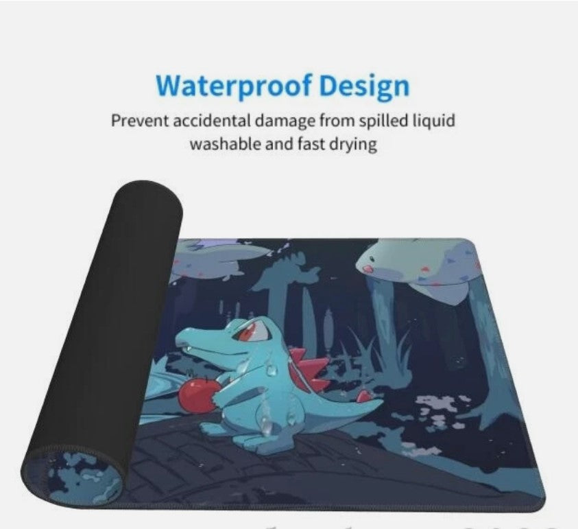 Board Card Game Pokemon Totodile Gaming Mouse Pad PTCG CCG MTG Play Mat, Choose Size