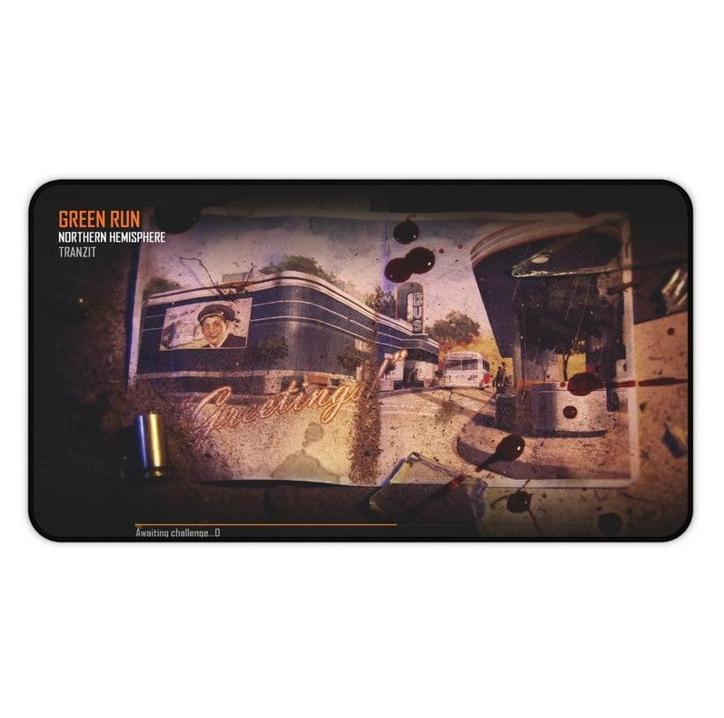 Green Run Tranzit Gaming Mouse Pad – Unique design inspired by Call of Duty Zombies, smooth surface, maximized accuracy and speed for gamers.