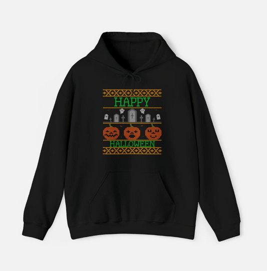 Ugly Halloween Sweater Graphic Hoodie