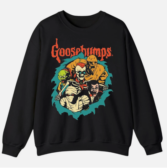 Spooky Mummy Skeleton Dracula Retro Halloween Unisex Sweatshirt