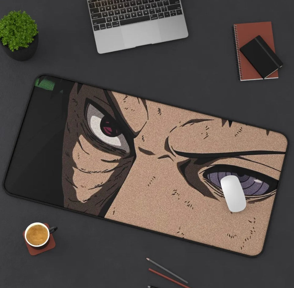 Anime Naruto Obito Desk Mat, Mouse Pad, Gamer Gift, Anime Fan, Choose Size