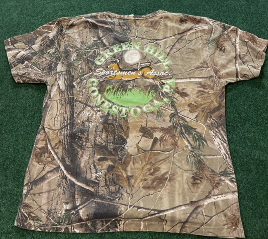 Code V 5 Camouflage Camo T- Shirt Green Hill Sportsmen’s Assoc. Conestoga