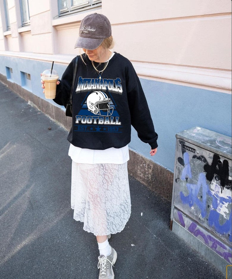 Indianapolis Football Vintage Sweatshirt T-Shirt,Indianapolis Colt Football Shirt, Retro Indianapolis Football Colt Fan Gift