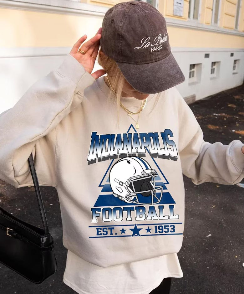 Indianapolis Football Vintage Sweatshirt T-Shirt,Indianapolis Colt Football Shirt, Retro Indianapolis Football Colt Fan Gift