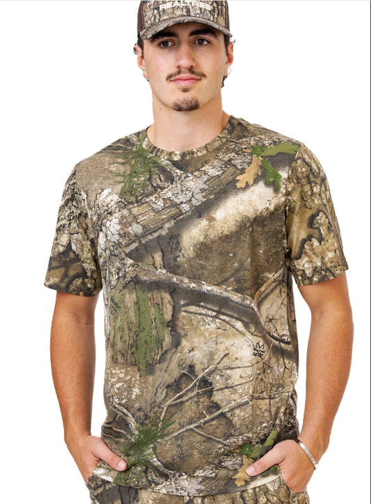 Men's Short Sleeve Cotton Hunting Shirt  Realtree APX