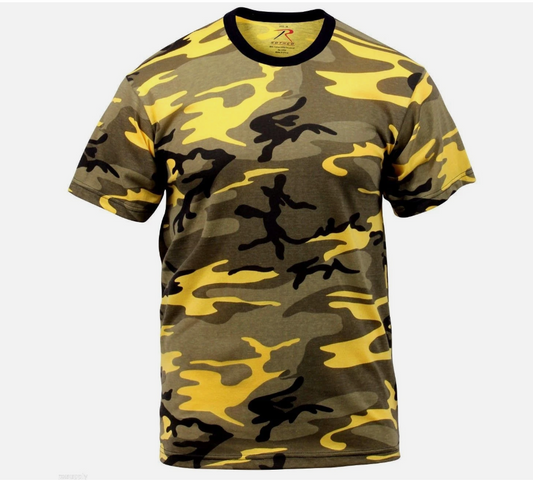 ROTHCO YELLOW CAMO 5994 MENS TSHIRT STINGER YELLOW CAMO T-SHIRT