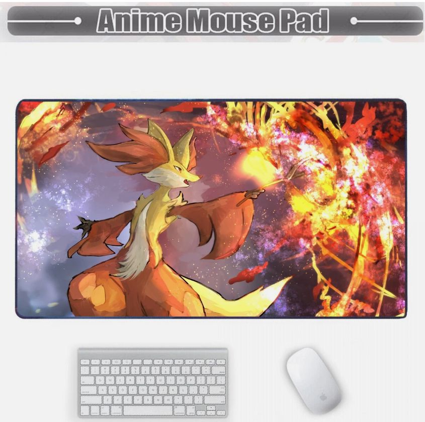 Board Card Game Pokemon Delphox 3746 Gaming Mouse Pad PTCG CCG MTG Play Mat