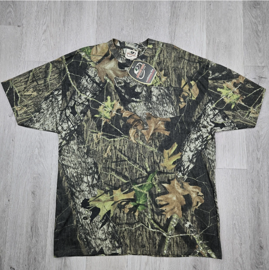 Vintage Mossy Oak Shirt Break Up Camo Pocket Tee Deadstock