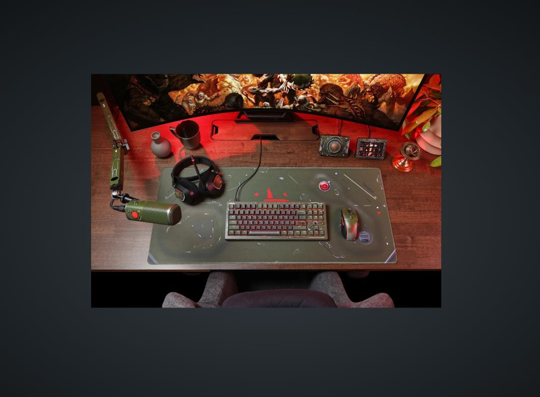 Drop + DOOM: The Dark Ages Desk Mat
