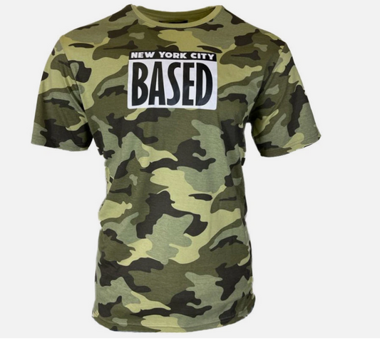 Mens Camo T Shirt Short Sleeve Crew Neck Soft Cotton Army Print Camouflage Tee
