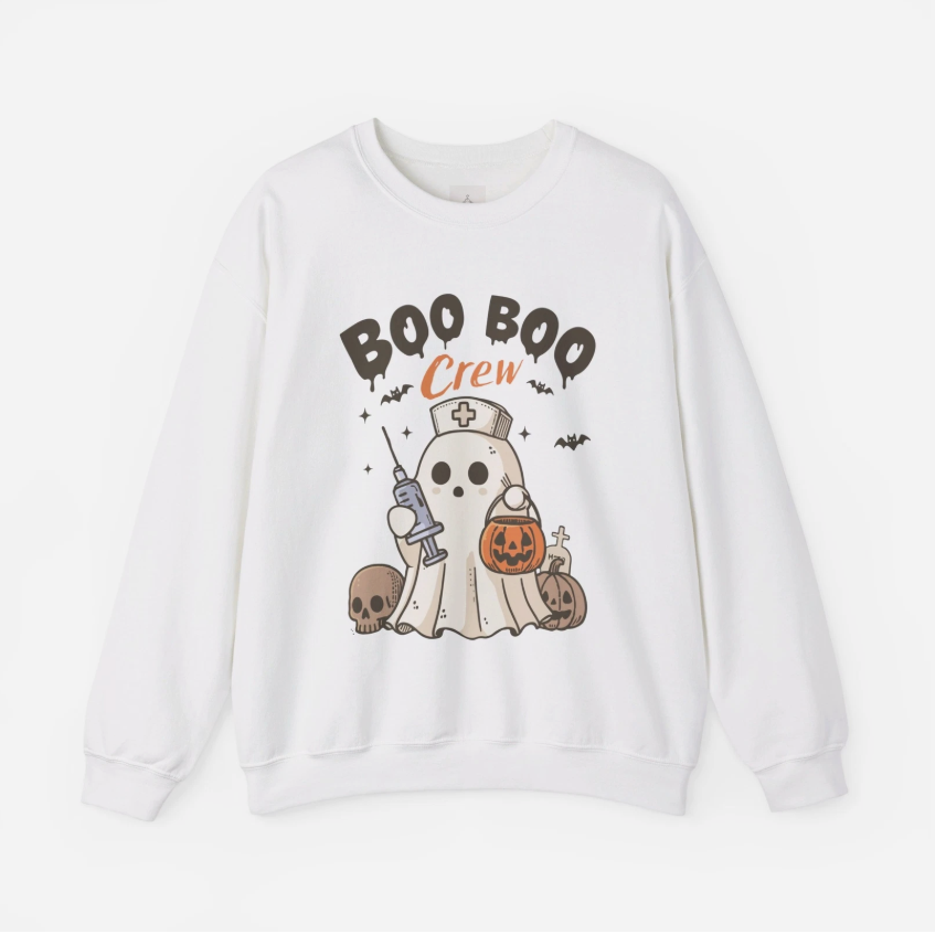 Boo Boo Crew Halloween Unisex Heavy Blend Crewneck Sweatshirt
