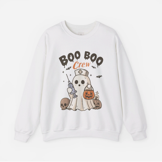 Boo Boo Crew Halloween Unisex Heavy Blend Crewneck Sweatshirt