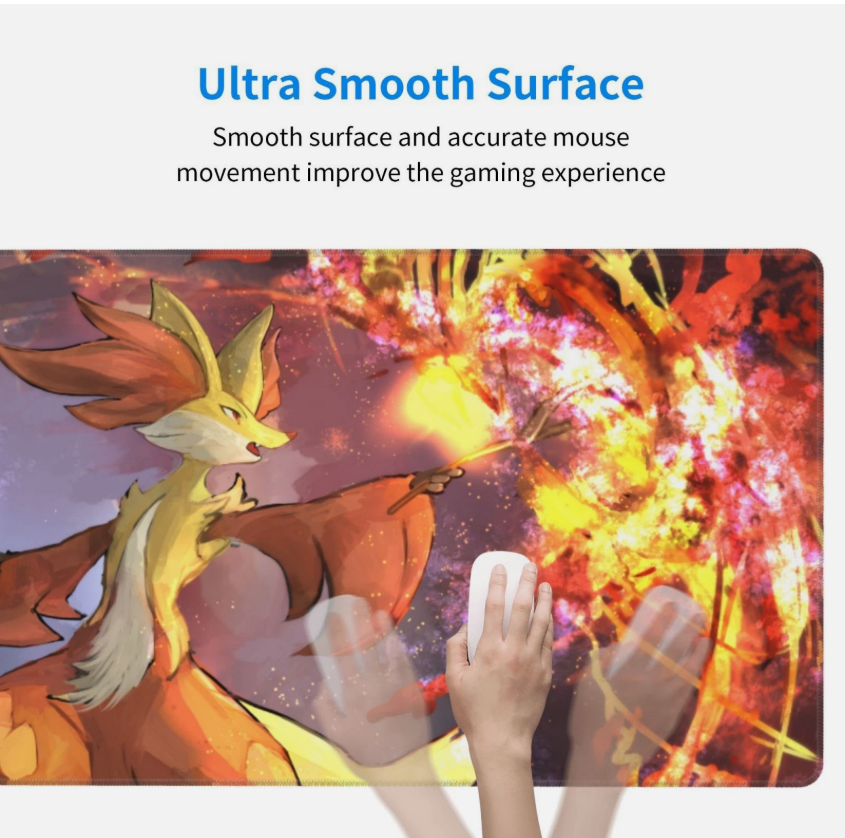 Board Card Game Pokemon Delphox 3746 Gaming Mouse Pad PTCG CCG MTG Play Mat