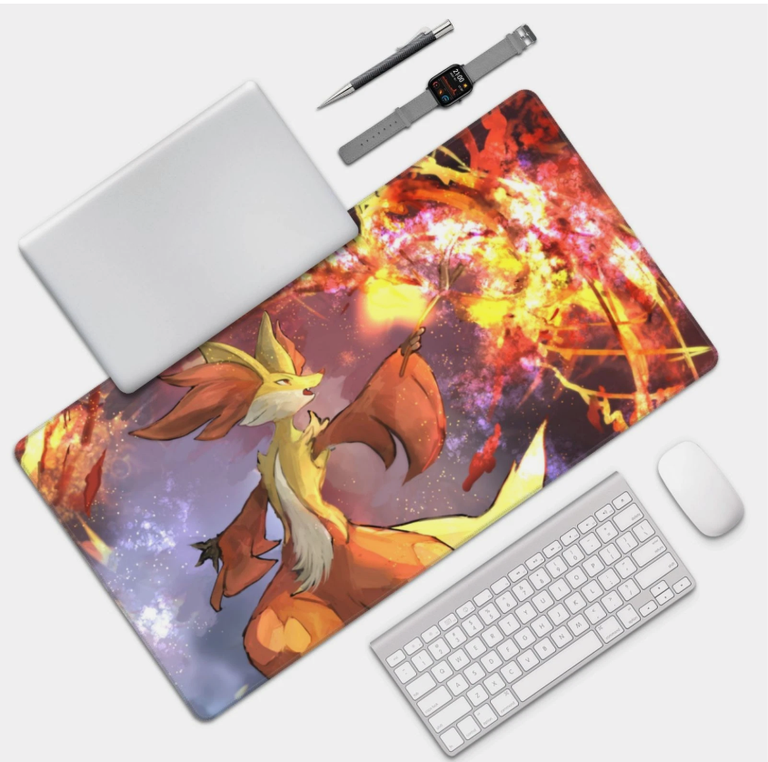 Board Card Game Pokemon Delphox 3746 Gaming Mouse Pad PTCG CCG MTG Play Mat