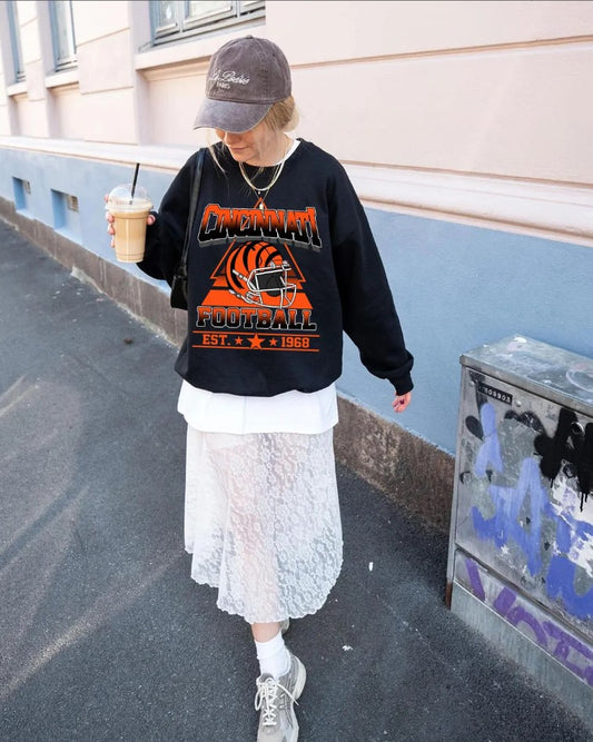 Cincinnati Football Sweatshirt,Cincinnati Game Day Shirt,Cincinnati Shirt,Sunday Football Shirt,Trendy Cincinnati Football Fan Shirt