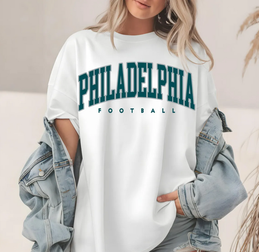 Philadelphia Football T-Shirt, Sports Fan Tee, Philly Game Day Shirt, Football Lover Gift, Philadelphia Eagles Tee