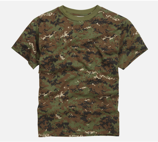T Shirt US Combat Military Short Sleeve Camo Olive Urban Navy Desert