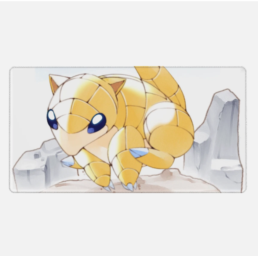 Board Card Game Pokemon Sandshrew 2080 Gaming Mouse Pad PTCG CCG MTG Play Mat
