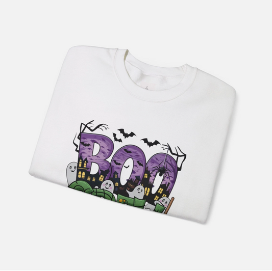 Boo Crew Halloween Unisex Heavy Blend Crewneck Sweatshirt