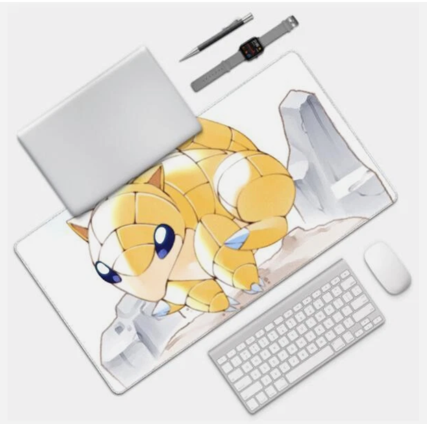 Board Card Game Pokemon Sandshrew 2080 Gaming Mouse Pad PTCG CCG MTG Play Mat