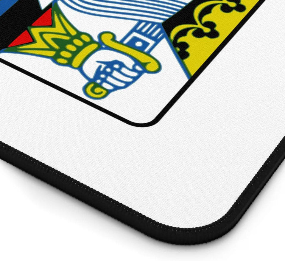 King of Hearts Desk Mat: Neoprene Gaming & Office Decor