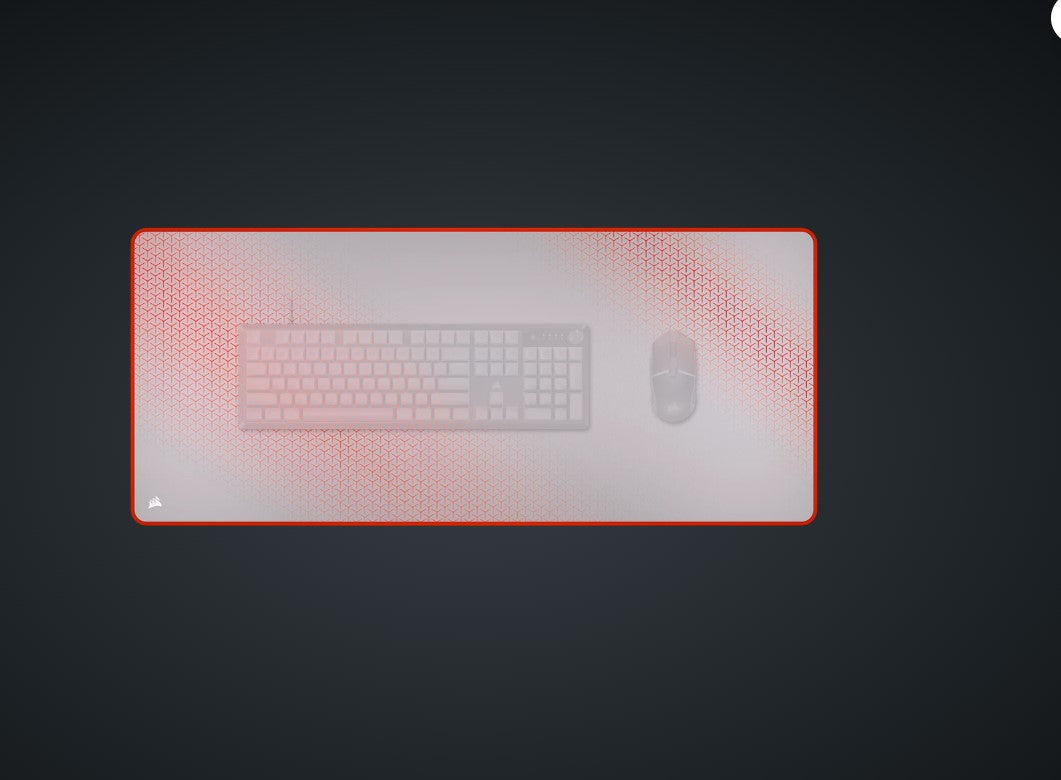 MM350 PRO Spill-Proof Fabric Gaming Mouse Pad – Steel Red – Extended Size