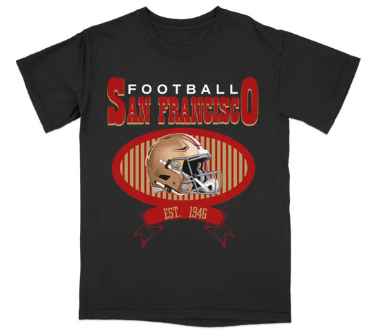San Francisco Football t-shirt, 49ers T-Shirt, Retro 49ers Football Shirt, Gift for Sports Fans, Vintage Team Apparel, Game Day Outfit