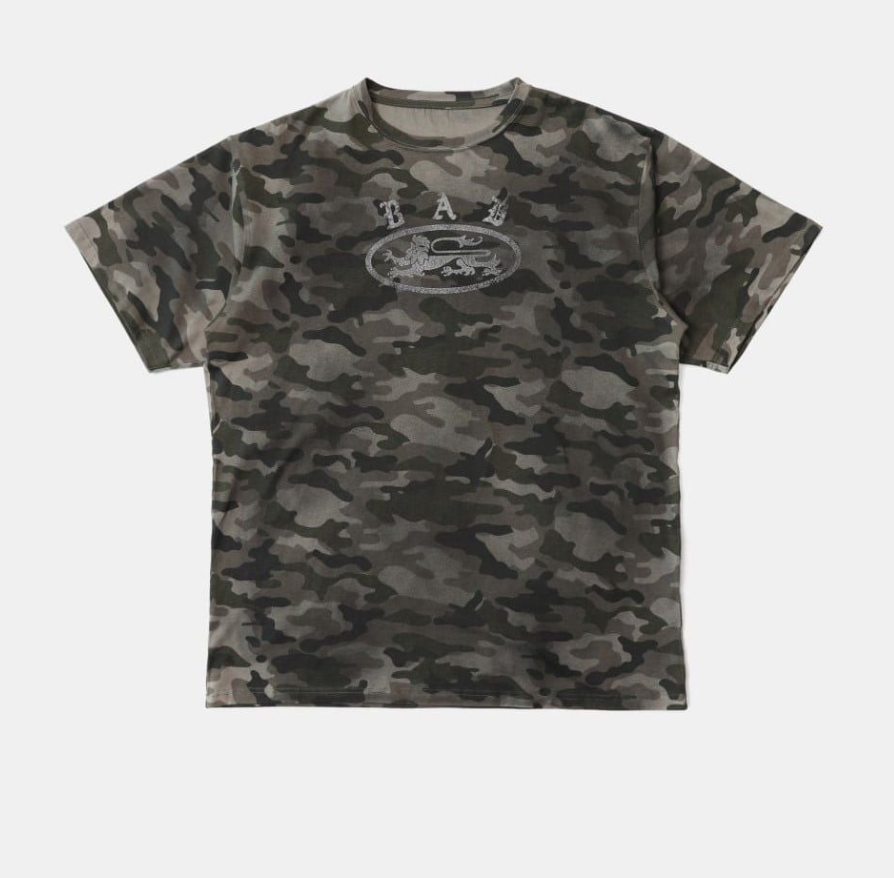 Badblood T-Shirt - White Crack Printed T-Shirt