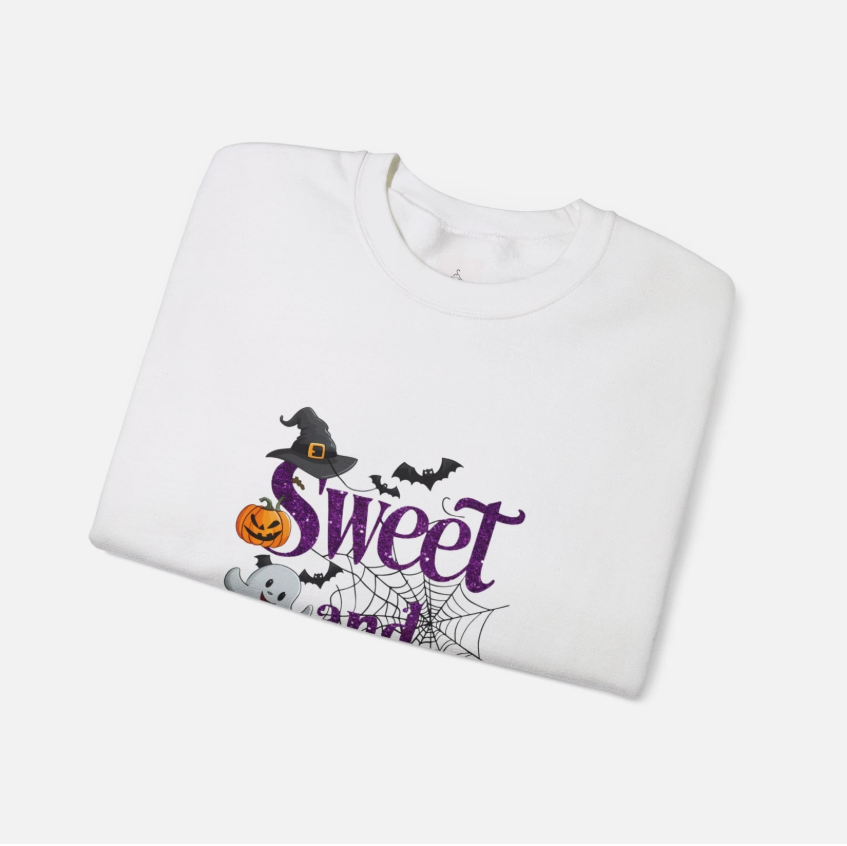 Sweet and Spook Halloween Unisex Heavy Blend Crewneck Sweatshirt