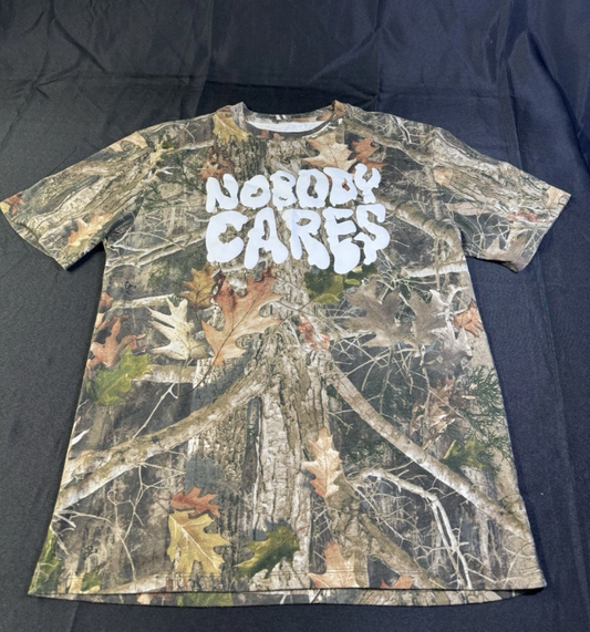 Real tree Camo Men’s T Shirt Short Sleeve Nobody Cares See Pics For Measurement