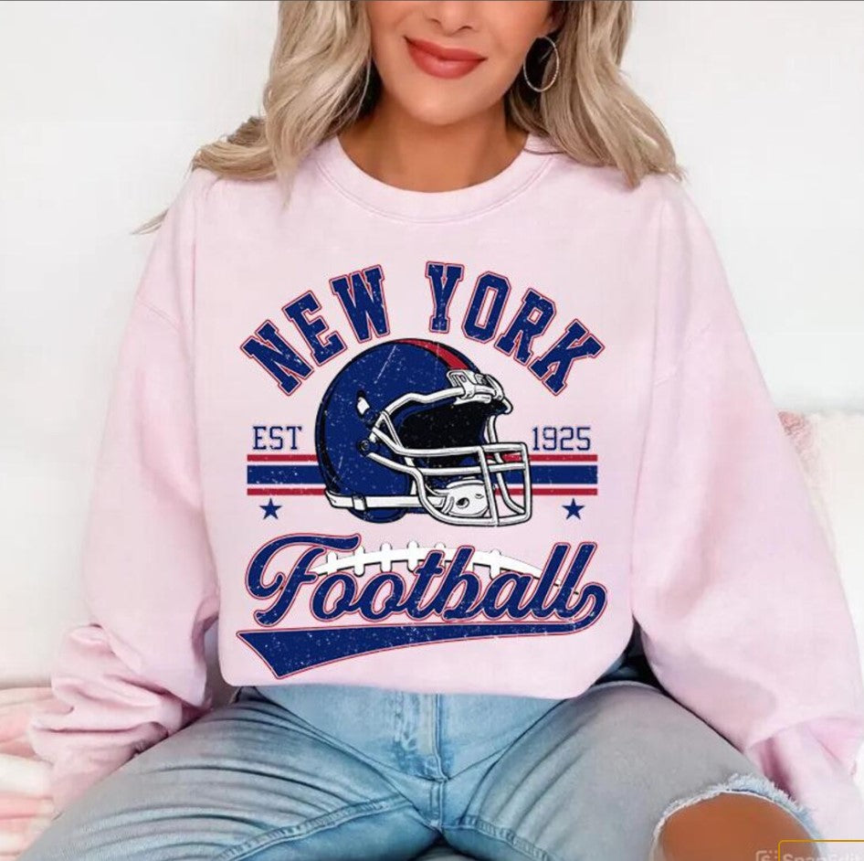 Vintage 90s Style Giant Sweatshirt, New York Football Crewneck, NY Giant Shirt, New York Football Shirt, New York Fan Gift, New York Shirt