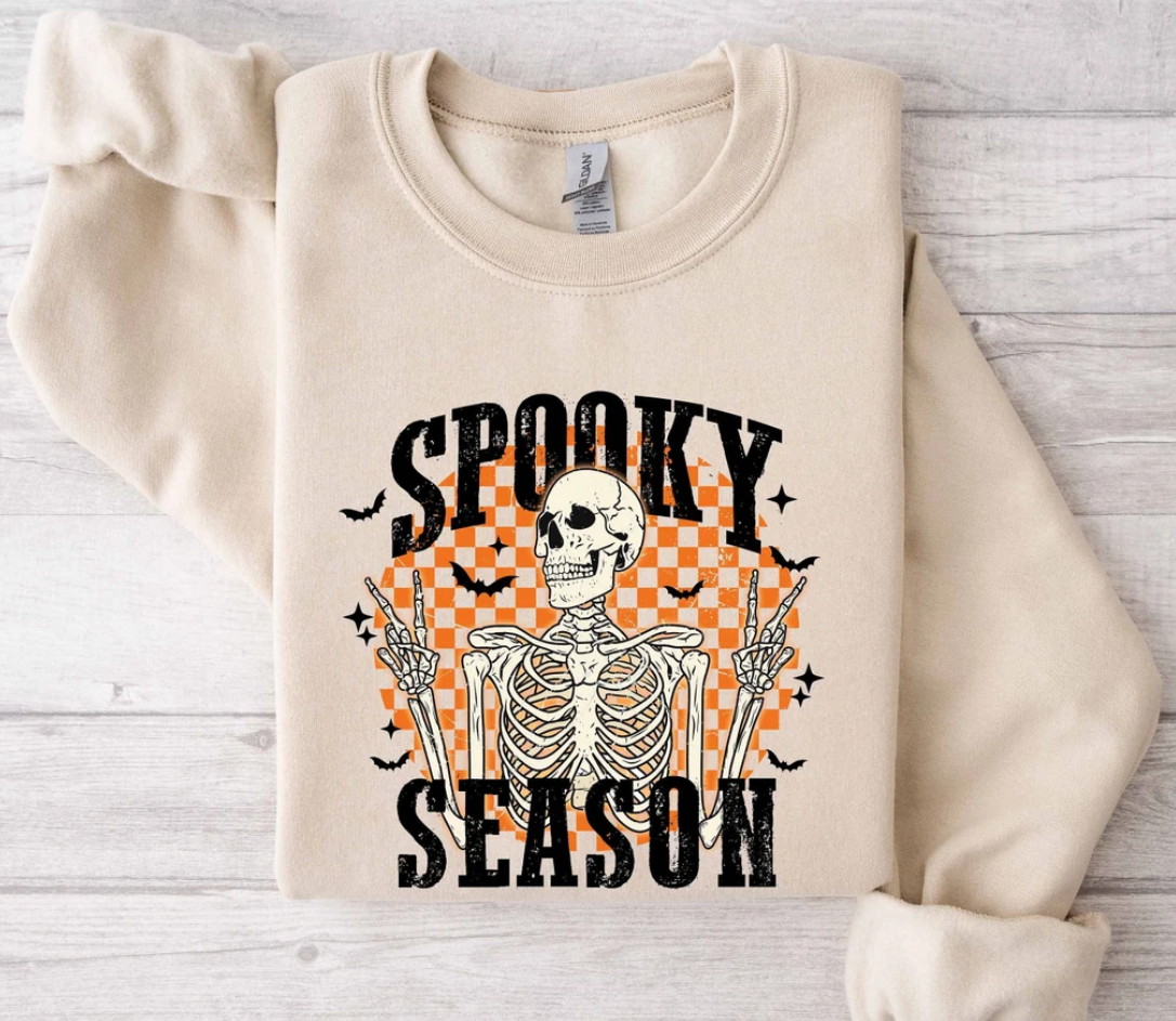Spooky Season Sweatshirt,Retro Spooky Shirt,Spooky Halloween,Halloween Shirt,Fall Vibes,Cozy Season Shirt,Cute Fall Shirt,Halloween Gift