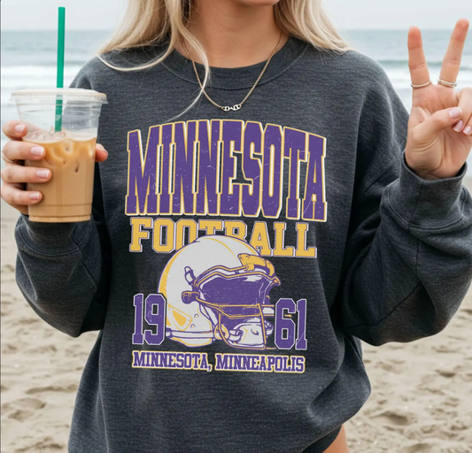 Vintage 90s Style Minnesota Football Comfort Colors Shirt, Vintage Comfort Colors Vikes Shirt,Vintage Minnesota Crewneck,Minnesota Fan Gift