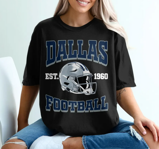 Dallas Football T-Shirt, American Football, Sports Tee, Game Day Shirt, Fan Apparel, Gift For Him, Team Spirit T-Shirt