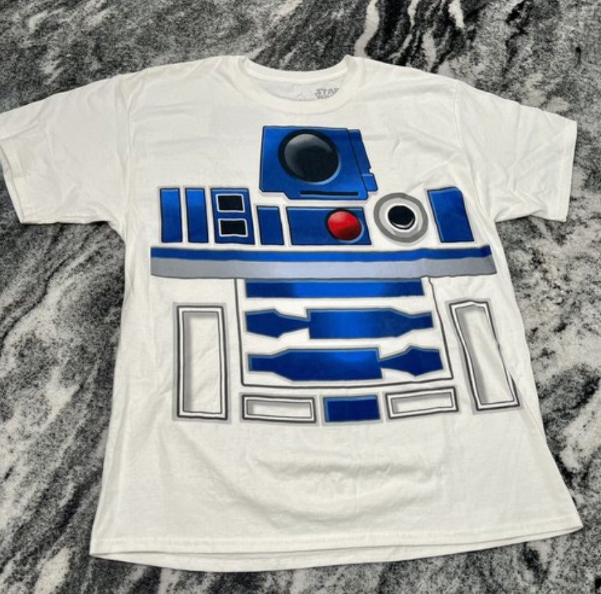 Hard To Find Disneyland R2-D2 Star Wars Costume T-Shirt World Parks Adult