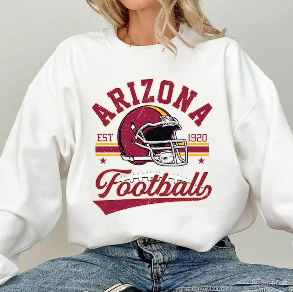 Vintage 90s style Arizona Football sweatshirt, Football shirt,Arizona football Crewneck tshirt, Game day Football,American football tee