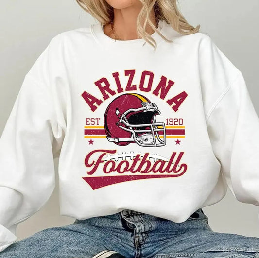 Vintage 90s style Arizona Football sweatshirt, Football shirt,Arizona football Crewneck tshirt, Game day Football,American football tee