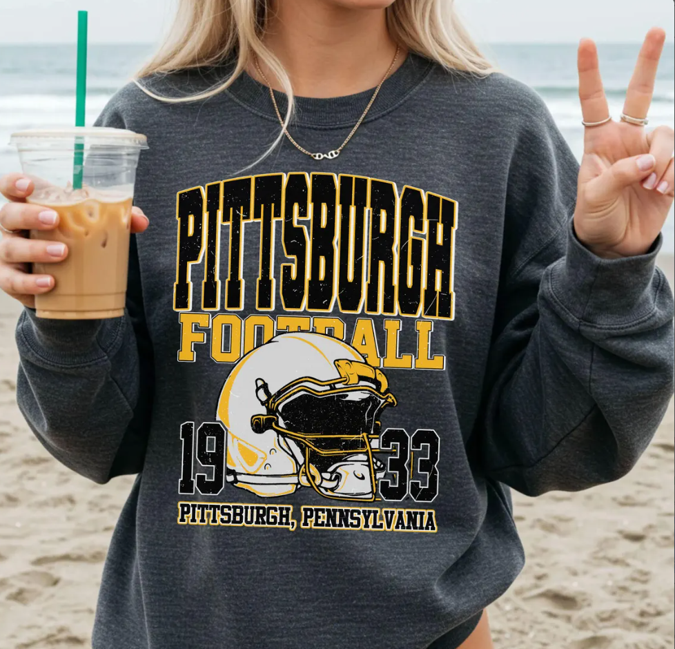 Vintage 90s Pittsburgh Football Comfort Colors Shirt, Vintage Unisex Pittsburgh Crewneck Gift for Football Fan,Oversized Pittsburgh T-Shirt