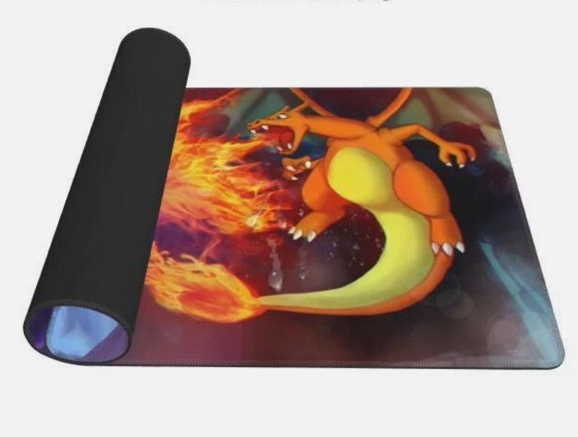 Board Card Game Pokemon Charizard Gaming Mouse Pad PTCG CCG MTG Play Mat, Choose Size