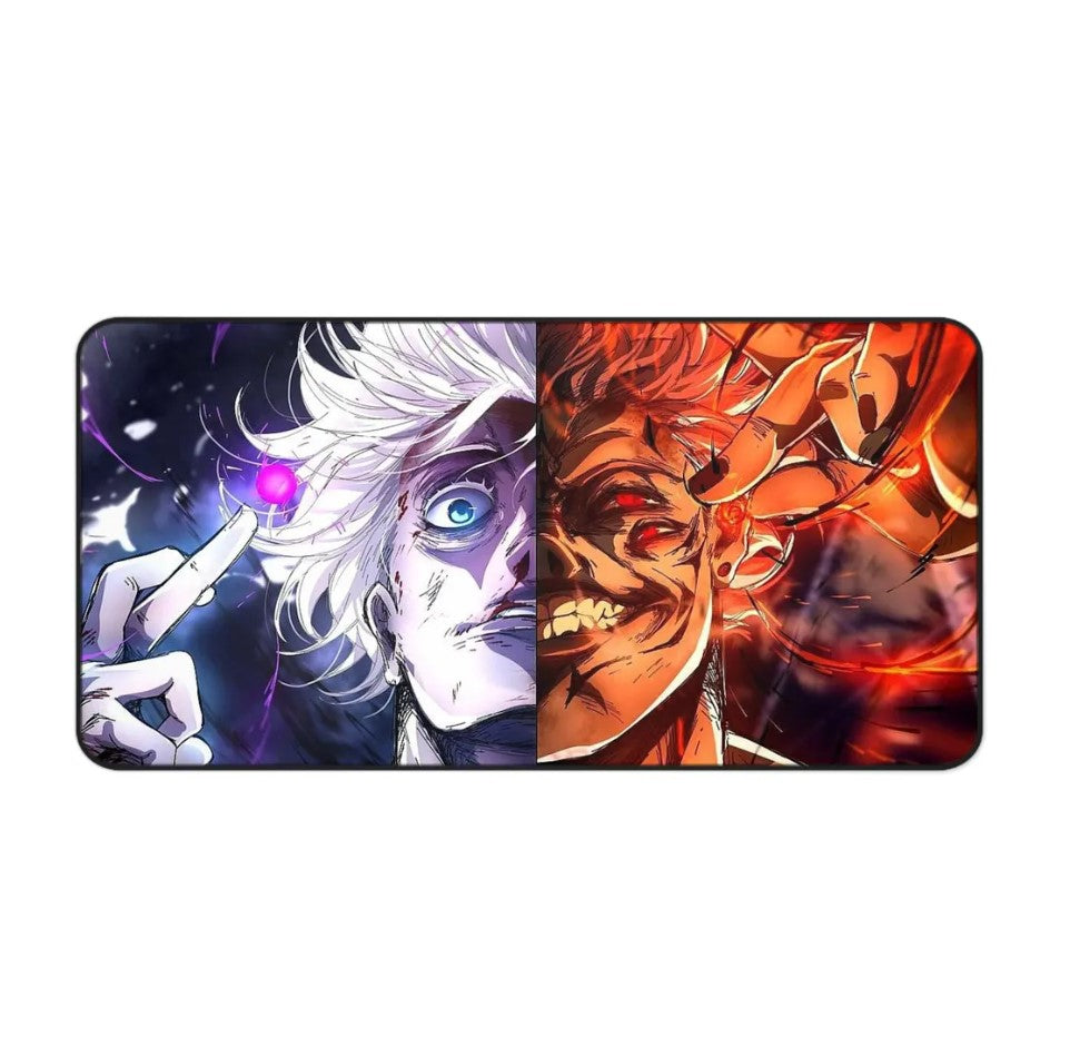 Anime Jujutsu Kaisen Sukuna x Gojo Desk Mat, Mouse Pad, Choose Size