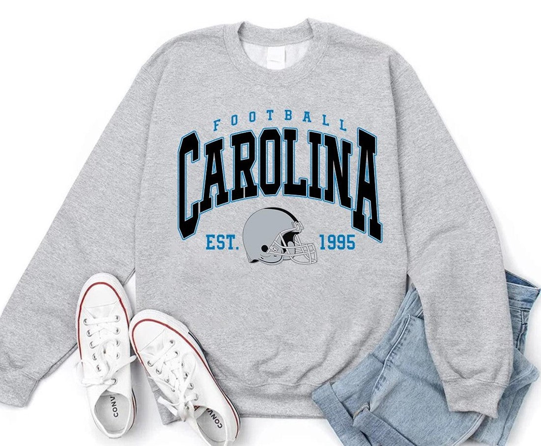 Carolina Football Shirt: Sunday Crewneck Sweatshirt, Comfort Colors Retro Game Day Tee