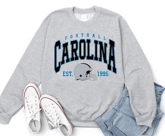 Carolina Football Shirt: Sunday Crewneck Sweatshirt, Comfort Colors Retro Game Day Tee
