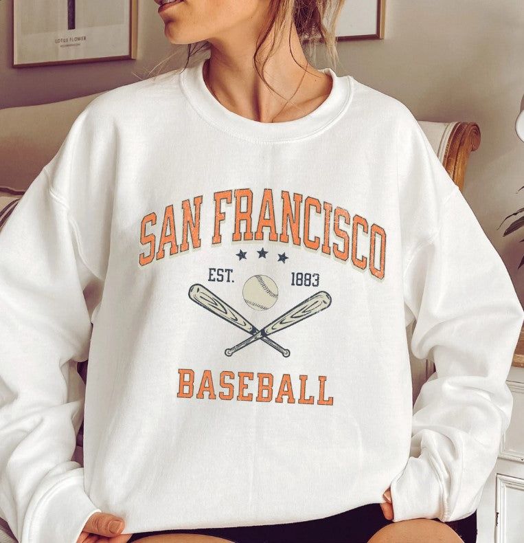 San Francisco Baseball Sweatshirt: Vintage City by the Bay Fan Gear