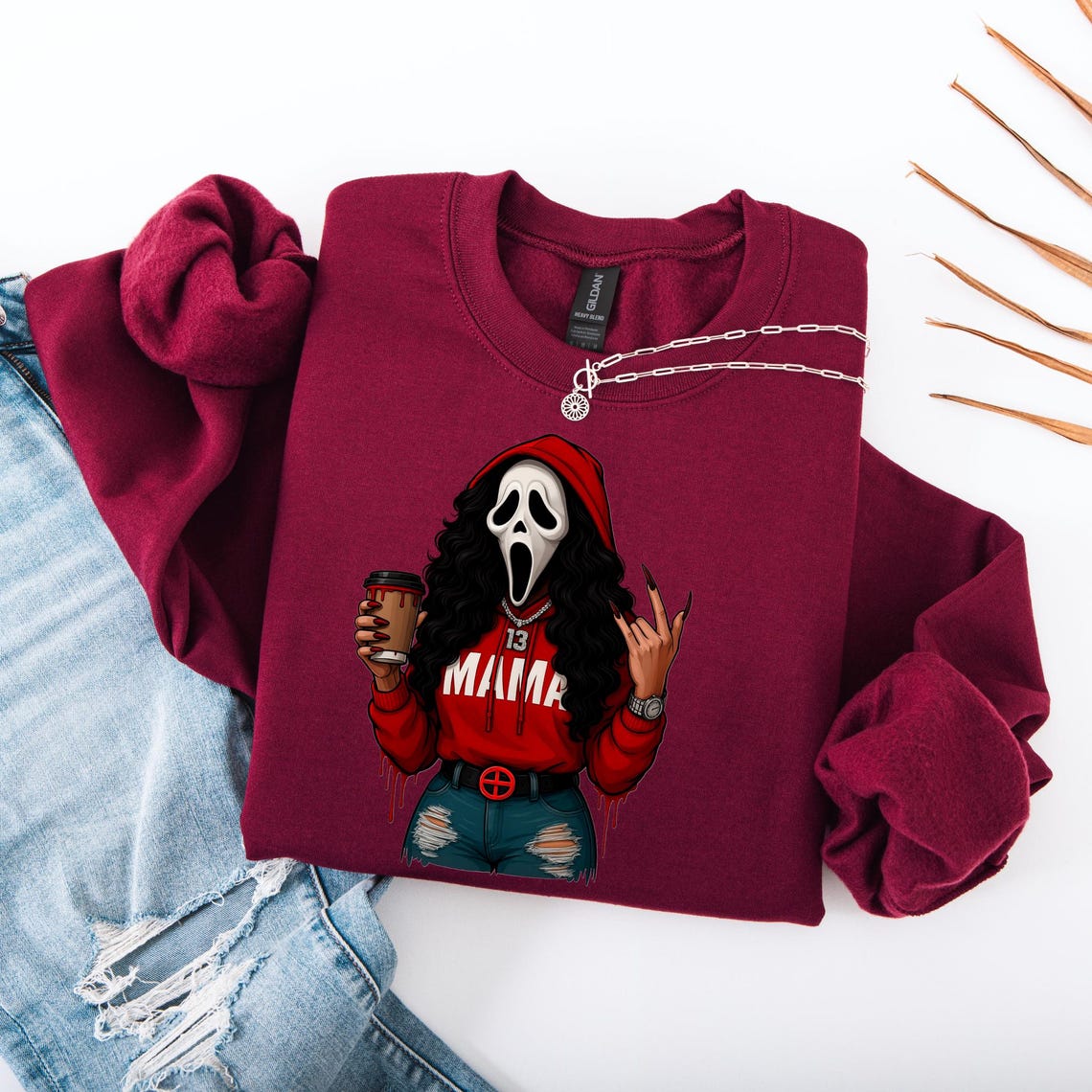 Halloween Horror Mama Custom Sweatshirt, Cute Spooky Mama Hoodie, Family Spooky Season Sweaters, Killer Halloween Hooded, Mama Killer